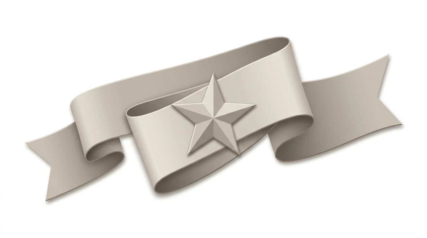 Editorial illustration of a ribbon and star badge representing an athlete brand ambassador program